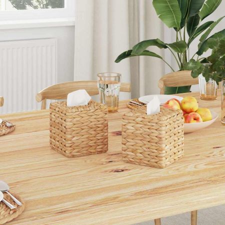 Покрития за кутии за салфетки 2 pcs Воден хиацинт Естествен