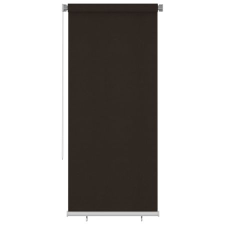 Външна роло щора, 100x230 см, кафява, HDPE