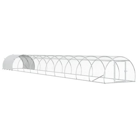 Кокошарник Сребристо 1200 x 150 x 100 см Поцинкована стомана