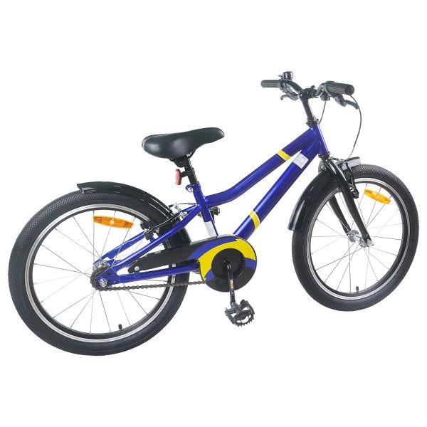 Детски Велосипед 18 инча за 5-7 години Синьо черно