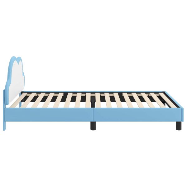 Легло за деца с табла Синьо 80 x 200 cm PU