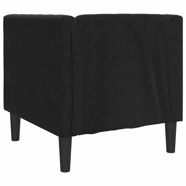 Диван Черно 74,5 x 71 x 70,5 см Кадифе