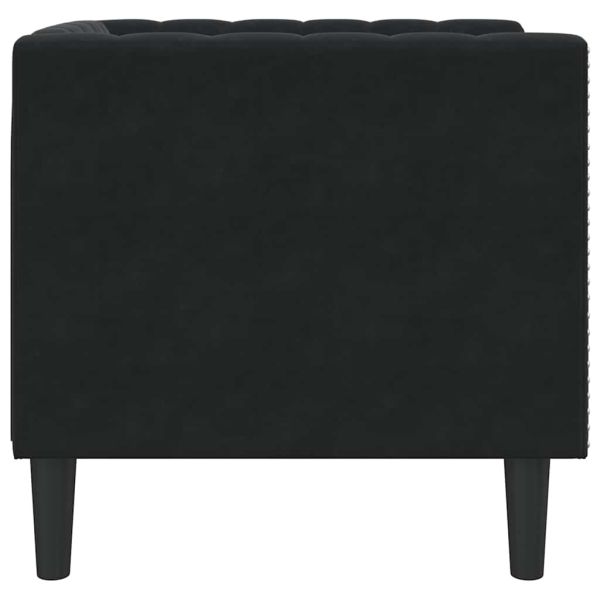 Диван Черно 74,5 x 71 x 70,5 см Кадифе