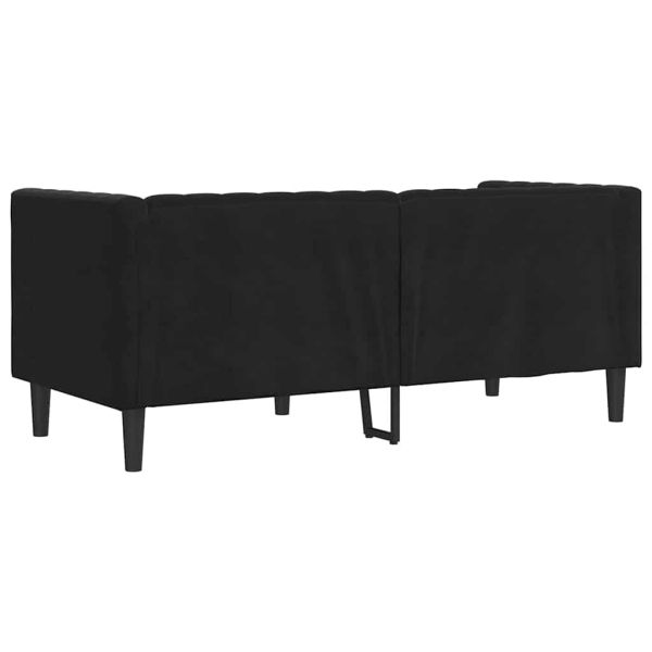Диван Черно 174 x 74,5 x 70,5 см Кадифе