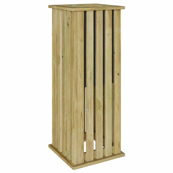 Градинарски кутии Кафяво 33 x 33 x 85 см