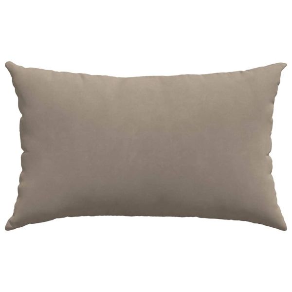 Диван възглавници 2 pcs Таупе 50 x 30 cm текстил