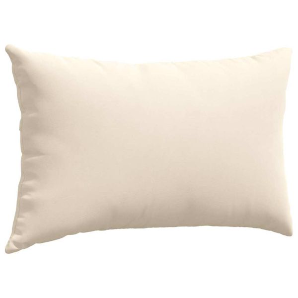 Диван възглавници 2 pcs Бежово 50 x 30 cm текстил