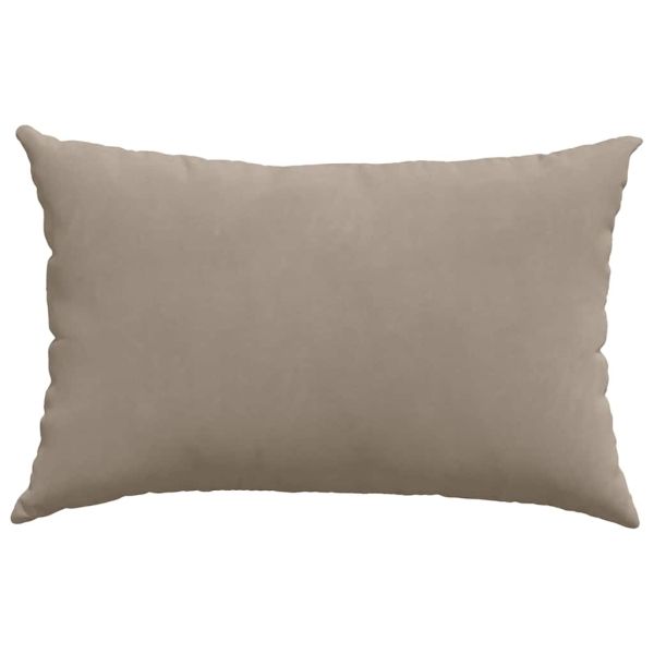 Диван възглавници 2 pcs Таупе 60 x 40 cm текстил