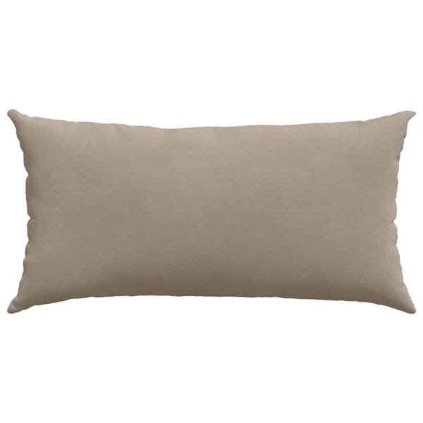 Диван възглавници 2 pcs Таупе 80 x 40 cm текстил