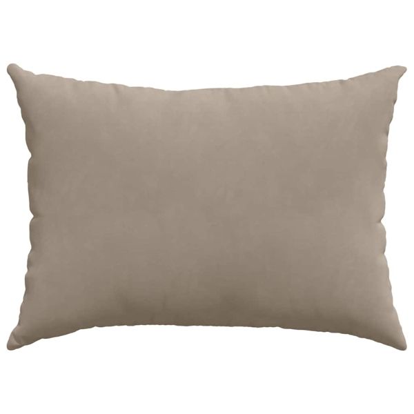 Диван възглавници 2 pcs Таупе 70 x 50 cm текстил