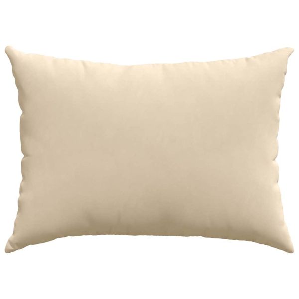 Диван възглавници 2 pcs Крем 70 x 50 cm текстил