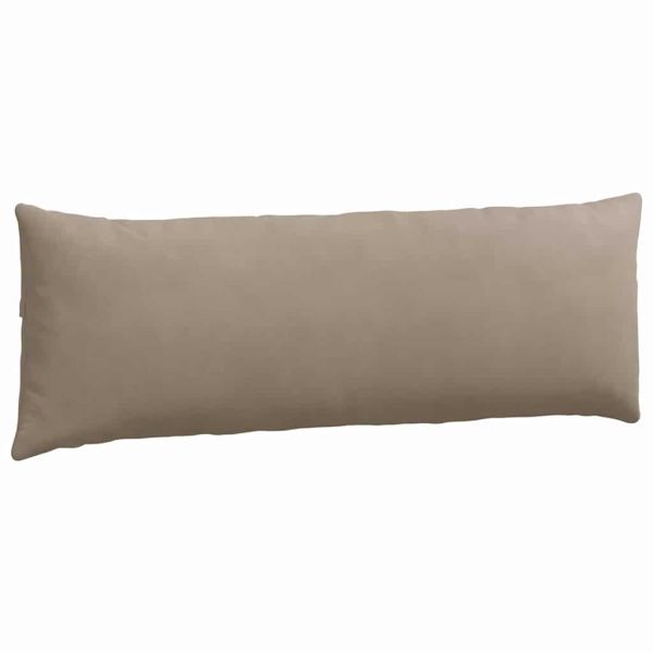 Диван възглавници 2 pcs Таупе 120 x 40 cm текстил