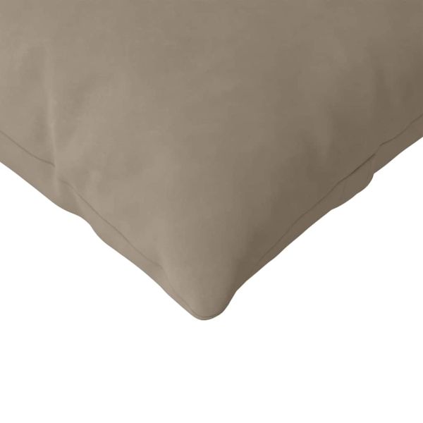 Диван възглавници 2 pcs Таупе 120 x 40 cm текстил