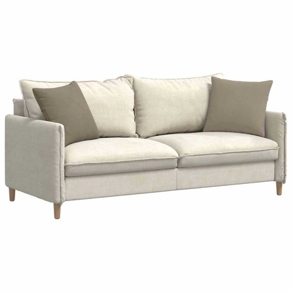 Диван възглавници 2 pcs Таупе 45 x 45 cm текстил