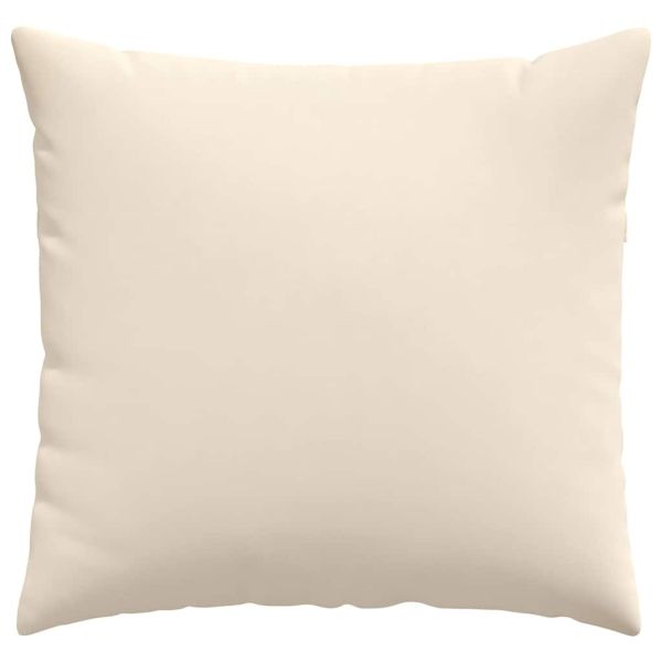 Диван възглавници 2 pcs Бежово 45 x 45 cm текстил