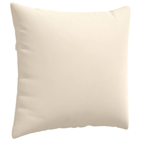 Диван възглавници 2 pcs Бежово 45 x 45 cm текстил