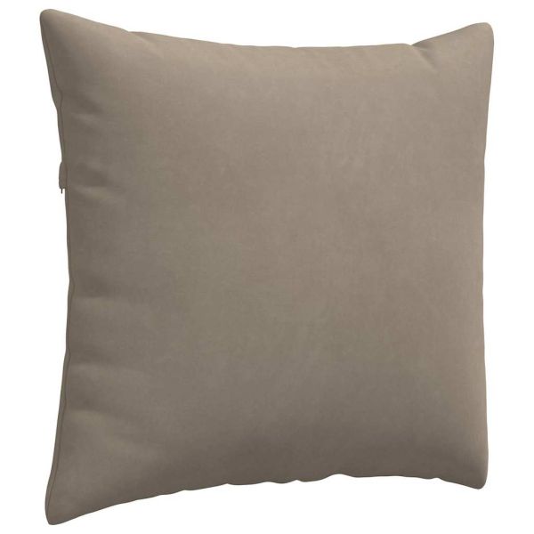Диван възглавници 2 pcs Таупе 50 x 50 cm текстил