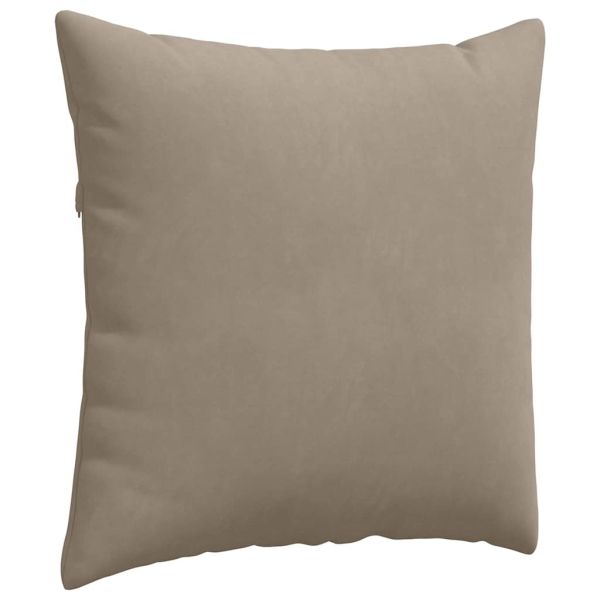 Диван възглавници 2 pcs Таупе 60 x 60 cm текстил