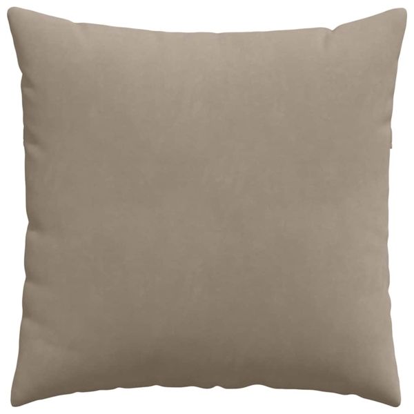 Диван възглавници 2 pcs Таупе 80 x 80 cm текстил