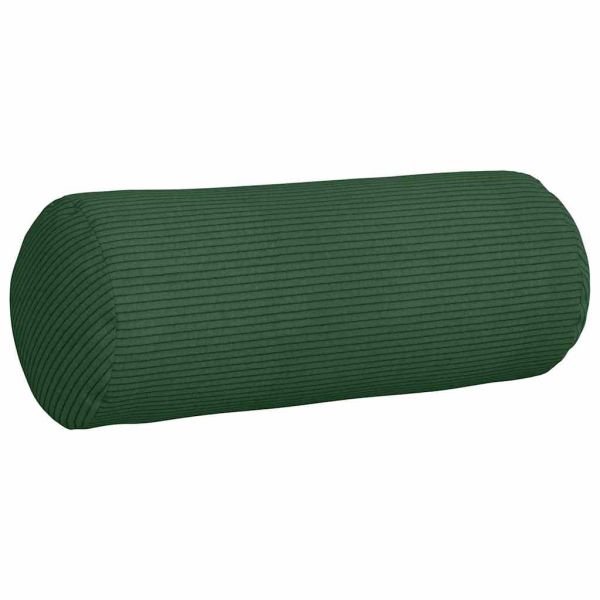 Възглавници валяци 2 pcs Тъмен зелен Ø 15 x 40 см