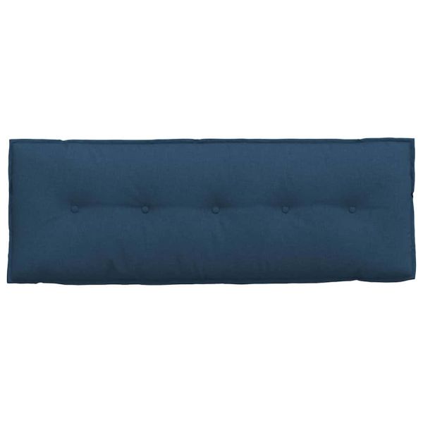 Възглавница за гръб Синьо 140 x 19 x 50 см текстил