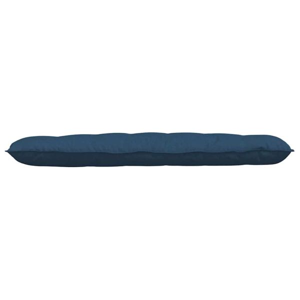Възглавница за гръб Синьо 160 x 19 x 50 см текстил