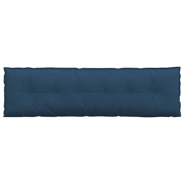 Възглавница за гръб Синьо 180 x 19 x 50 см текстил