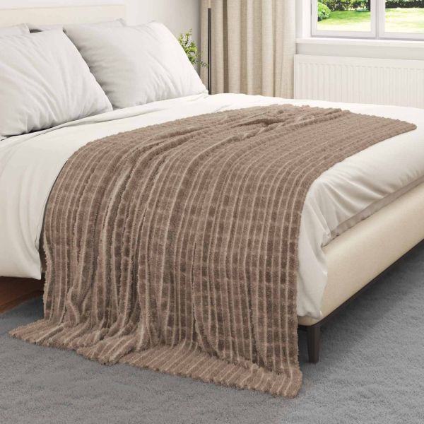 Одеала за хвърляне 6 pcs Камилски 200 x 150 cm Мека вълна