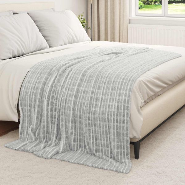 Одеала за хвърляне 6 pcs Сив 200 x 150 cm Мека вълна