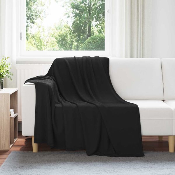 Одеала за хвърляне 6 pcs Черно 200 x 150 cm Мека вълна
