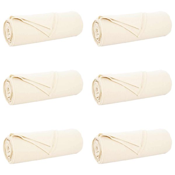Одеала за хвърляне 6 pcs Крем 280 x 210 см Мека вълна