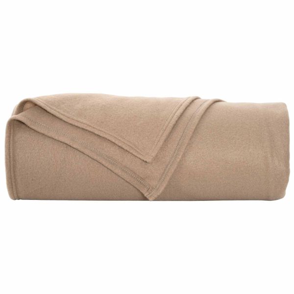 Одеала за хвърляне 6 pcs Камилски 280 x 210 см Мека вълна