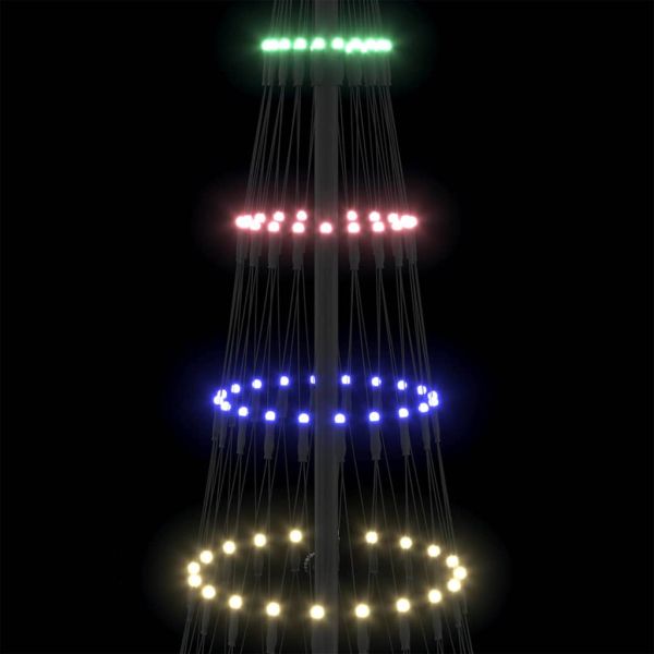 LED Коледна Елха Многоцветен 184.5 см Метал