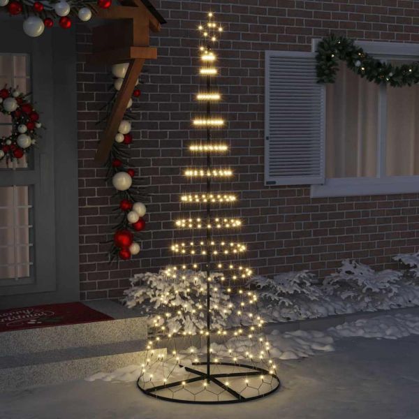 LED Коледна Елха Топло бяло 250 cm Метал