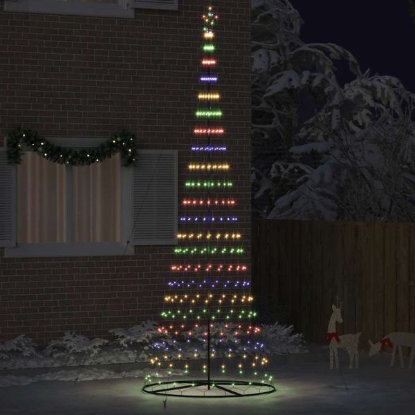 LED Коледна Елха Многоцветен 399 см Метал