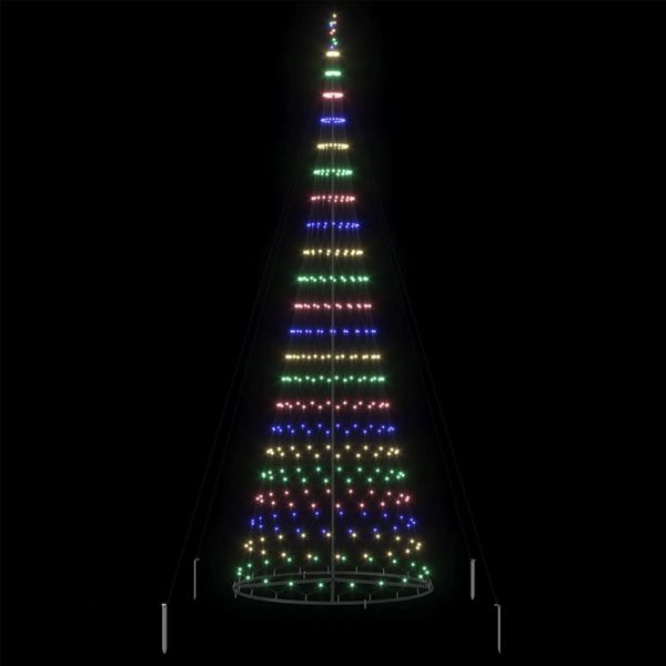 LED Коледна Елха Многоцветен 399 см Метал