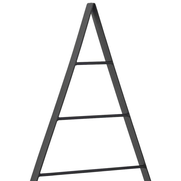 Метално коледно дърво Черно 60 cm Стомана