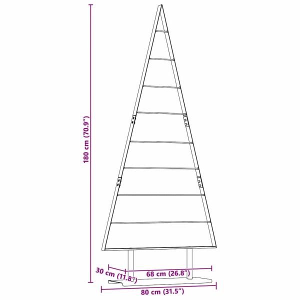 Метално коледно дърво Черно 180 cm Стомана