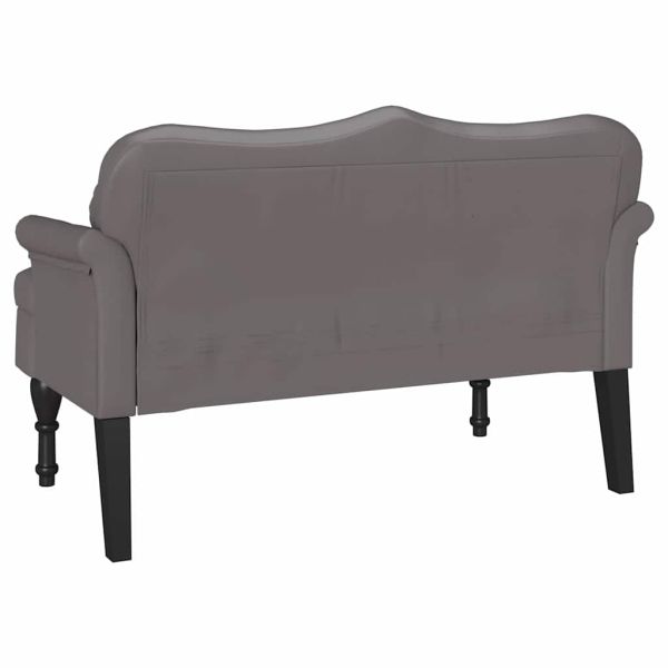 Пейка Честърфилд Сив 120.5 x 65 x 75 см Изкуствена