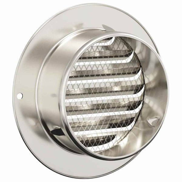 Предпазители за въздушна вентилация 4 pcs Сребрист 100 mm