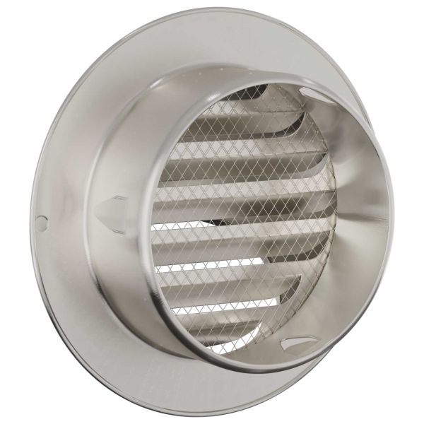 Предпазители за въздушна вентилация 2 pcs Сребрист 80 mm