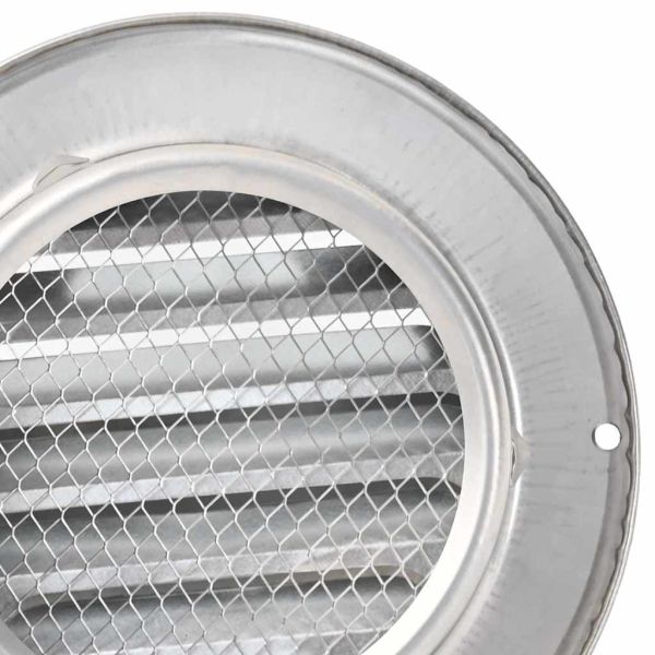 Предпазители за въздушна вентилация 2 pcs Сребрист 100 mm
