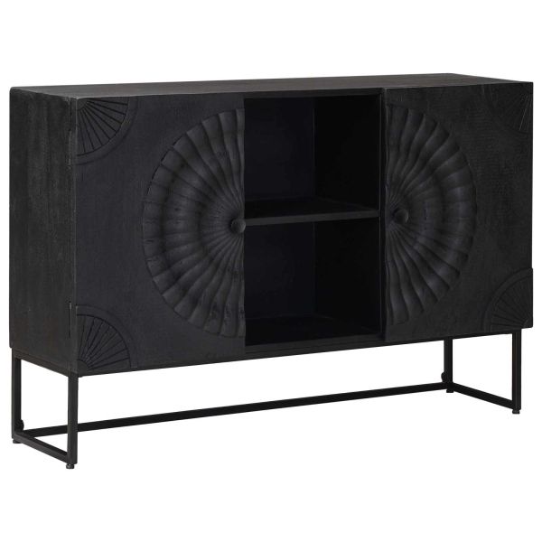 Служебен шкаф Черен 105 x 30 x 68 см