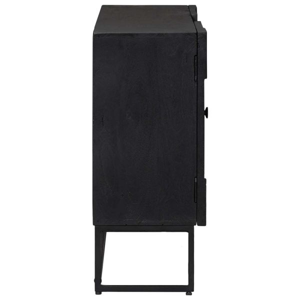 Служебен шкаф Черен 105 x 30 x 68 см