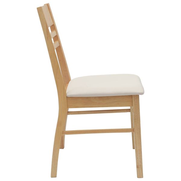 Обедени столове 2 pcs Естествен 43 x 54 x 89 см