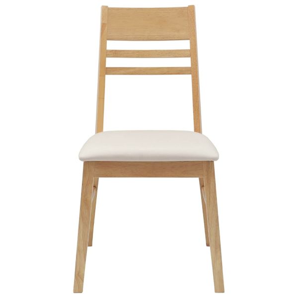 Обедени столове 2 pcs Естествен 43 x 54 x 89 см