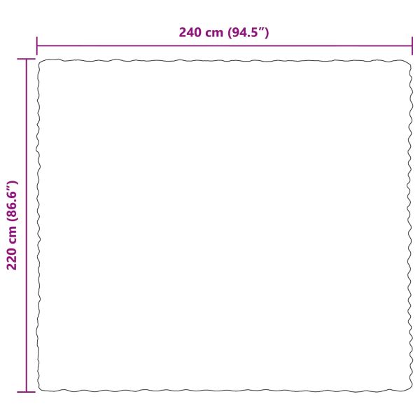 Анти-слип изкуствено одеяло от заешка козина Olite Черно