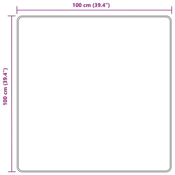 Каса за килим MARSA Бежово 100 x 100 cm Полиестер и PVC