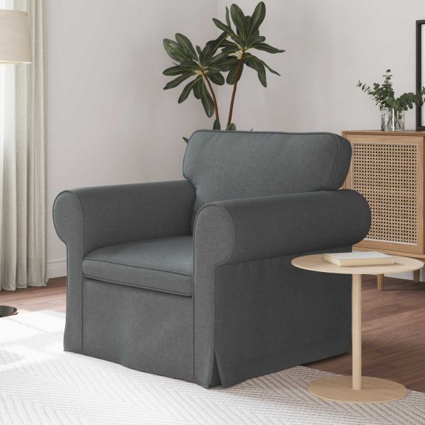 Диван Тъмен сив 95 x 82 x 80 см текстил