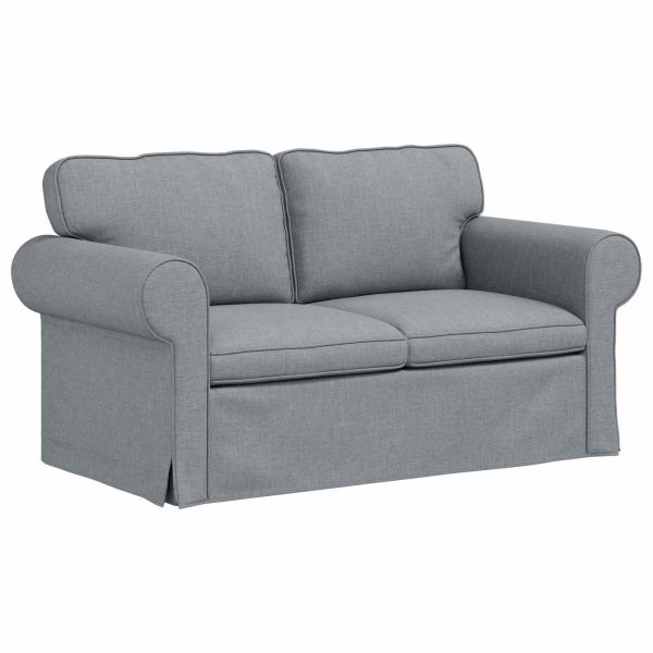 Диван Светлосиво 155 x 82 x 80 см текстил